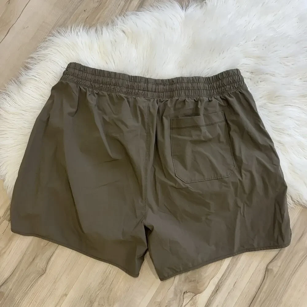 Abercrombie & Fitch men's nylon athletic Swim Trunks XXL Gray/brown CP
